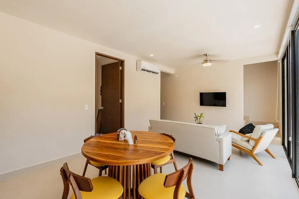 Close To Cenotes Private Pool 24Hr Hr Security Gym Yoga Villa Tulum Appartamento